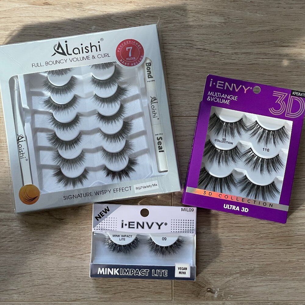 Alaishi and iEnvy Eyelash Bundle - 11 beautiful pairs - BRAND NEW IN BOX